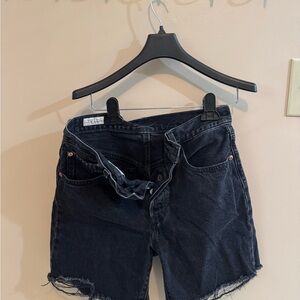 Black Denim Women Shorts